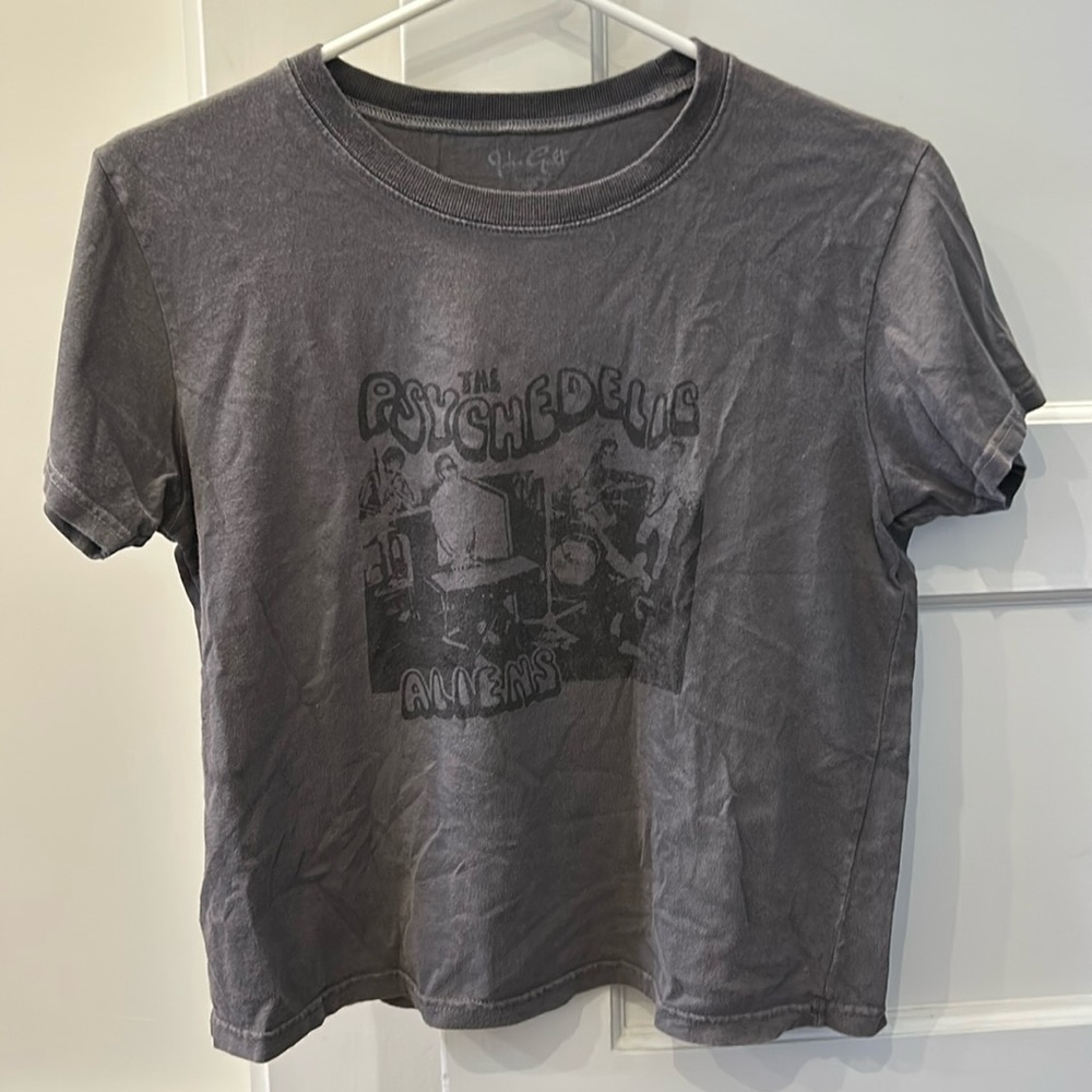 Brandy Melville/John Galt “The Psychedelics” crop t shirt